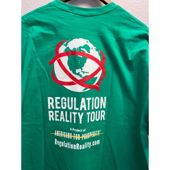 Vintage Americans For Prosperity Shirt No Regulation Without Representation XL - Picture 6 of 8